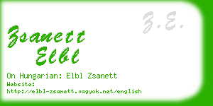 zsanett elbl business card